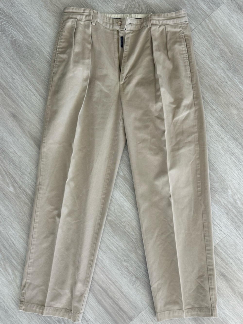 Polo by Ralph Lauren Men's Pleated Chinos in Light Tan